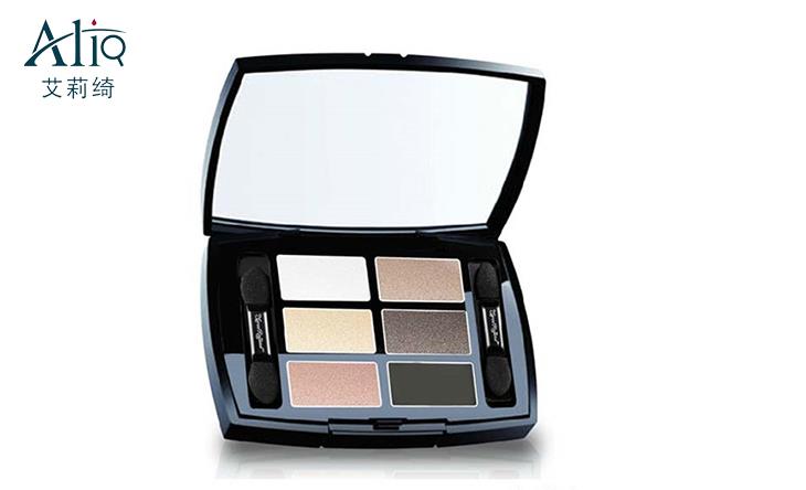 Six-color eye shadow processing